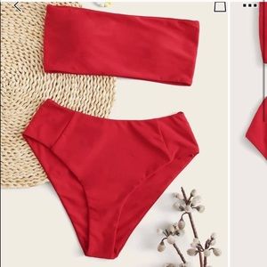 Red bathing suit